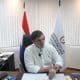 Fotografía que muestra al director general del Registro del Estado Civil de Paraguay, Maximiliano Ayala, hablando durante una entrevista con EFE, en Asunción (Paraguay). EFE/ Juan Pablo Pino