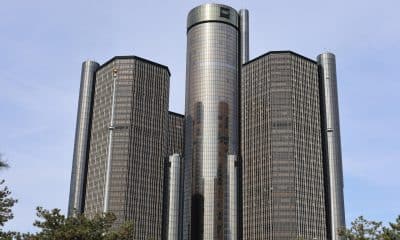 Fotografía que muestra la fachada de la central de General Motors en Detroit (Estados Unidos). Fotografía de archivo. EFE/ Octavio Guzmán