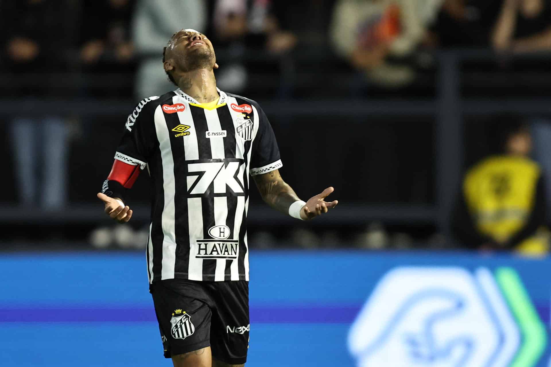 Neymar de Santos, en una imagen de archivo. EFE/ Isaac Fontana