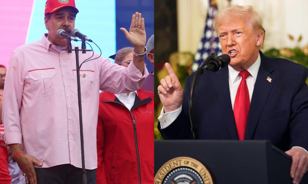 Combo de fotografías de archivo que muestran al presidente de Venezuela, Nicolas Maduro y al presidente de Estados Unidos, Donald Trump. EFE/ Miguel Gutiérrez/ Doug Mills/ ARCHIVO