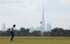 El golfista español Nacho Elvira en acción durante la ronda final del torneo de golf Dubai Invitational 2026 del European Tour en el Dubai Creek Golf Club en Dubai, Emiratos Árabes Unidos. EFE/EPA/ALI HAIDER
