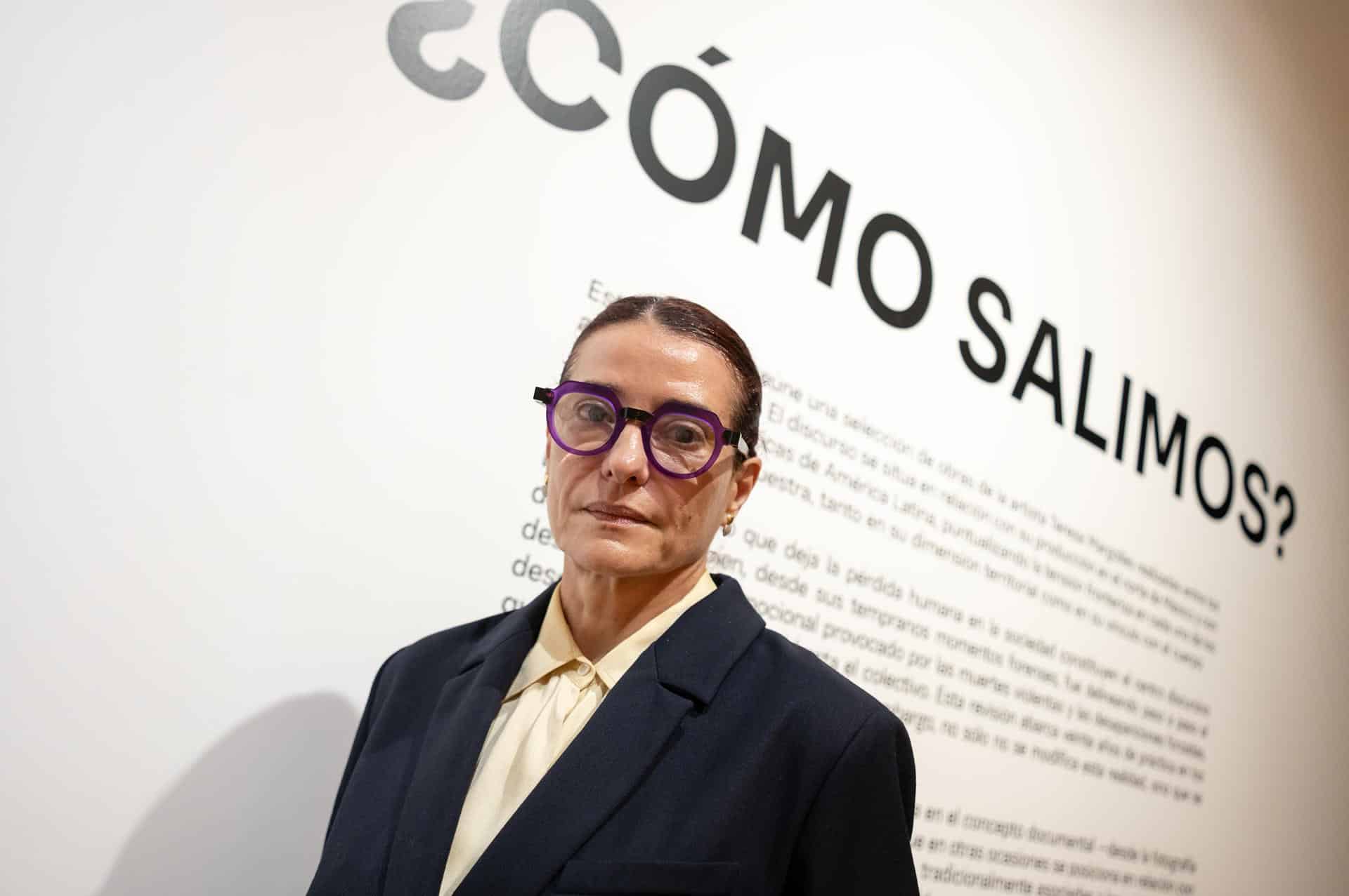 La directora del Museo de Arte Contemporáneo, Taiyana Pimentel, posa este jueves, en la ciudad de Monterrey (México). EFE/ Miguel Sierra