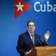 Fotografía del 28 de enero de 2026 del canciller de Cuba, Bruno Rodríguez, en La Habana (Cuba). EFE/ Ernesto Mastrascusa