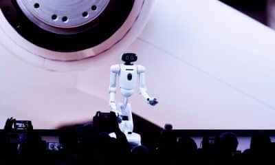 Fotografía del robot CLOiD durante la Feria de Electrónica de Consumidores 2026 (CES, en inglés) este lunes, en Las Vegas (Estados Unidos). EFE/ Luis Chacon