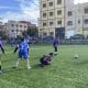 En los campos de barrio de Marruecos, cientos de niñas y niños se forman en asociaciones locales, convirtiendo estos espacios en auténticas canteras que alimentan clubes y la selección nacional, y explican el notable auge del fútbol marroquí en los últimos años. Marruecos llega por primera vez en 22 años la final de la Copa Africana de Naciones, que se disputará este domingo en Rabat, con la ilusión de repetir la hazaña de 1976. EFE/ Fatima Zohra Bouaziz