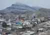 Fotografía que muestra una nevada este domingo, en Ciudad Juárez (México). EFE/Luis Torres
