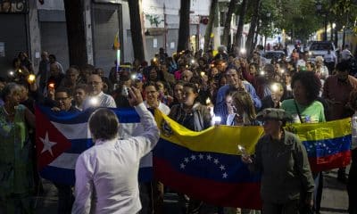 Personas asisten a una movilización este 27 de enero de 2026, en Caracas (Venezuela). EFE/ Miguel Gutiérrez