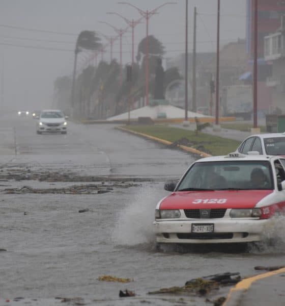 Fotografía de archivo de los fuertes vientos y lluvia en el municipio de Coatzacoalcos en el estado de Veracruz (México). EFE/ Ángel Hernández