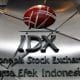 JAKARTA (Indonesia), 30/01/2026.- A view of the logo of the Indonesian stock exchange in Jakarta, Indonesia, 30 January 2026 The President Director of the Indonesia Stock Exchange, Iman Rachman, announced his resignation on 30 January to take accountability for recent market conditions following a sharp decline in the benchmark Jakarta Composite Index (IHSG), according to a statement from the IDX. EFE/EPA/MAST IRHAM