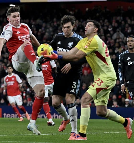 Foto de archivo del portero del Aston Villa Emiliano Martinez. EFE/EPA/VINCE MIGNOTT