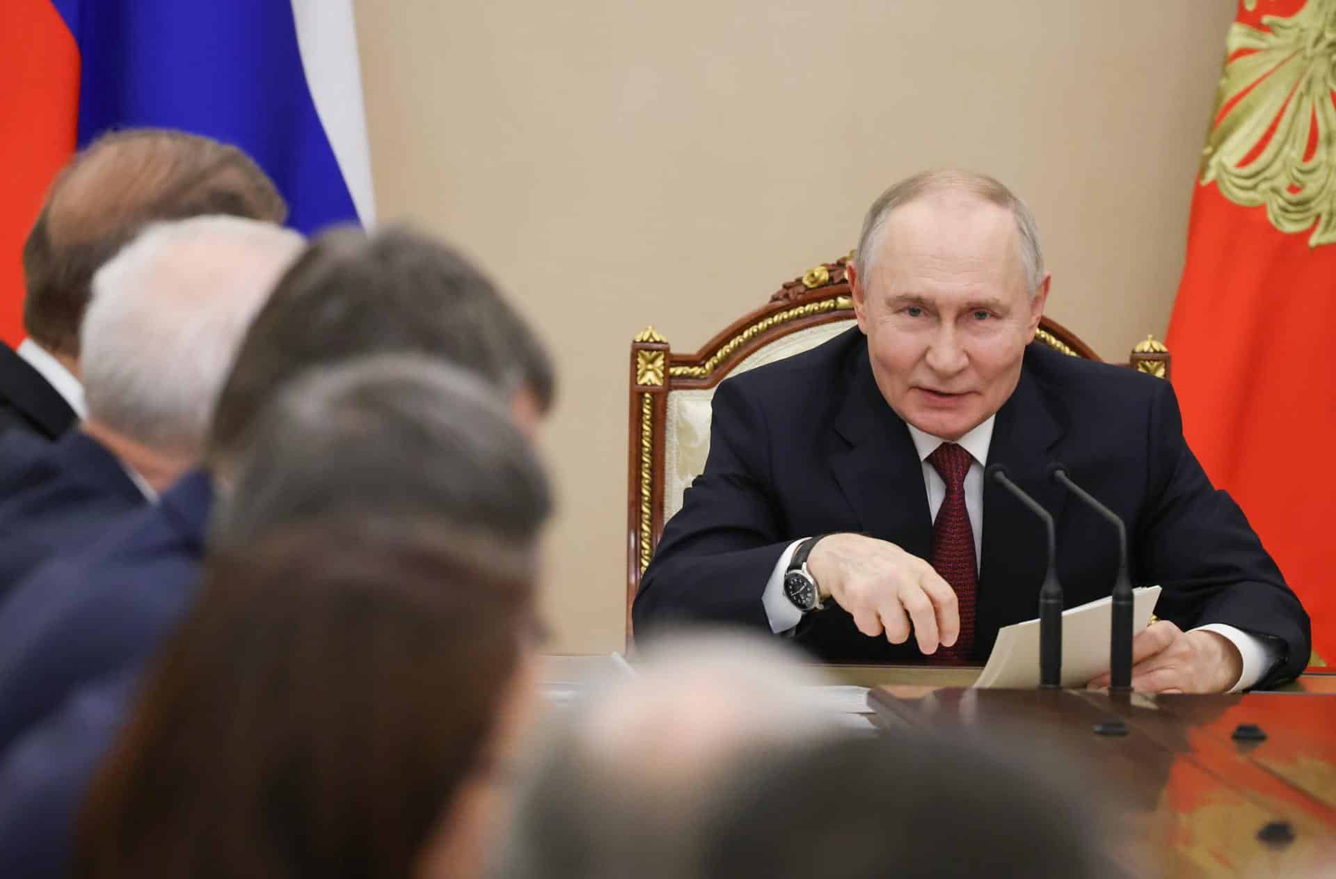 El presidente ruso, Vladimir Putin. EFE/EPA/VYACHESLAV PROKOFYEV / SPUTNIK/KREMLIN POOL MANDATORY CREDIT