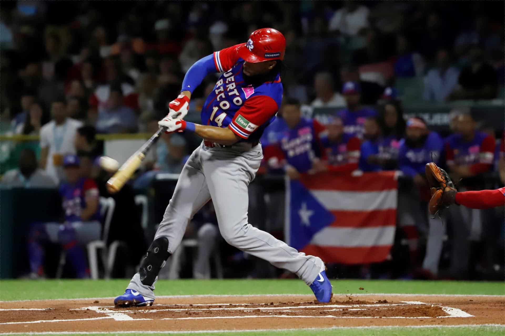 Puerto Rico, representado por los campeones Cangrejeros de Santurce de La Pro -Liga de Béisbol Profesional-, llevará a la Serie del Caribe 2026 en Jalisco (México), un equipo con varios jugadores de basta experiencia en las Grandes Ligas. Fotografía de archivo. EFE/Thais Llorca