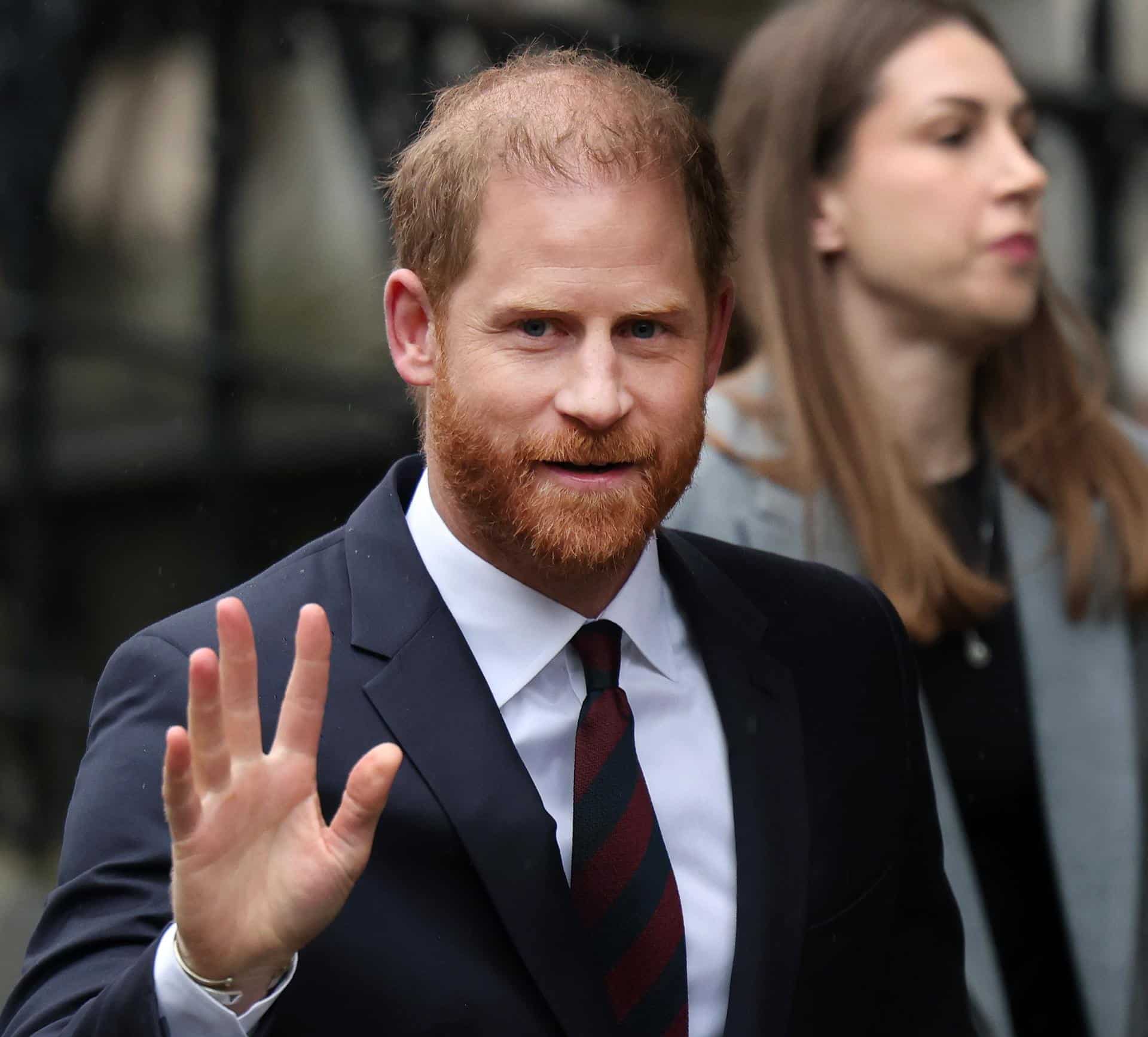 El príncipe Enrique a su llegada al tribunal londinense este 21 de enero. EFE/EPA/ANDY RAIN