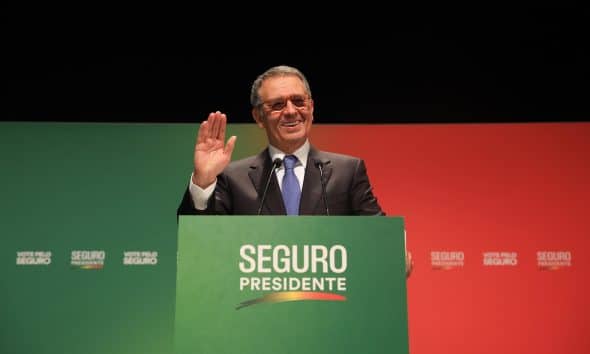 El candidato presidencial portugués Antonio José Seguro en Caldas da Rainha, Portugal. EFE/José Coelho