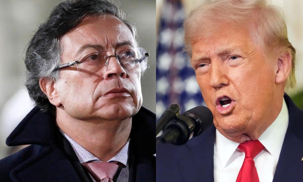 Combo de fotografías de archivo que muestra al presidente de Colombia, Gustavo Petro (i), y a su homólogo de Estados Unidos, Donald Trump. EFE/ Doug Mills / Pool / Carlos Ortega