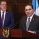El ministro de Gobernación, Marco Antonio Villeda, habla durante una rueda de prensa en el Palacio Nacional de la Cultura, en Ciudad de Guatemala (Guatemala). EFE/ Mariano Macz
