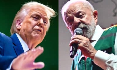 Combo de fotografías de archivo del presidente de Estados Unidos, Donald Trump (i), y el presidente de Brasil, Luiz Inácio Lula da Silva (d). EFE/ ARCHIVO