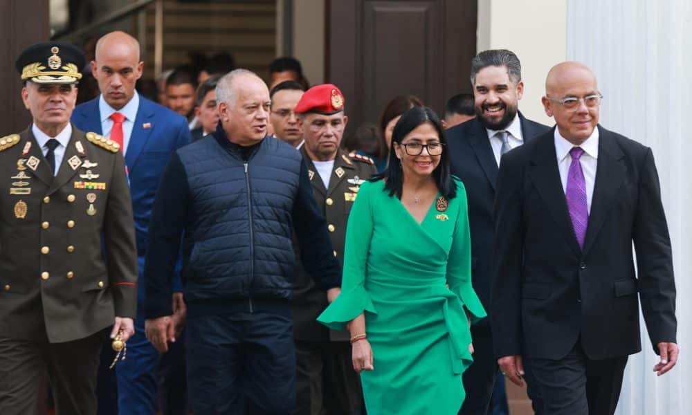 Imagen cedida por el Palacio de Miraflores de Delcy Rodríguez y su equipo de Gobierno. EFE/EPA/MIRAFLORES PALACE HANDOUT HANDOUT EDITORIAL USE ONLY/NO SALES