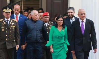 Imagen cedida por el Palacio de Miraflores de Delcy Rodríguez y su equipo de Gobierno. EFE/EPA/MIRAFLORES PALACE HANDOUT HANDOUT EDITORIAL USE ONLY/NO SALES