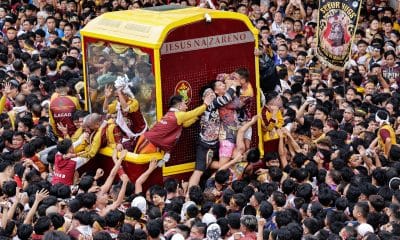 MANILA (Philippines), 09/01/2026.- Devotos participan en la procesión del Nazareno Negro en Manila, Filipinas. EFE/EPA/ROLEX DELA PENA