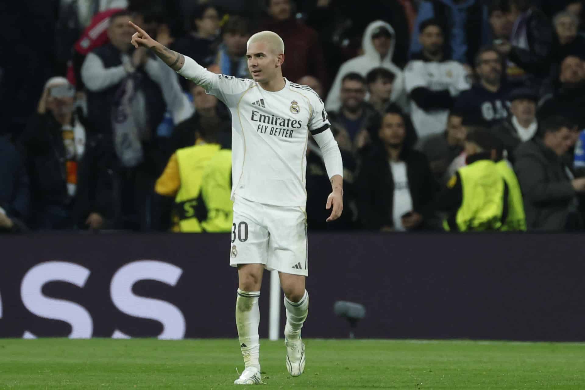 El delantero argentino del Real Madrid Franco Mastantuono en foto de la semana pasada de Juanjo Martín. EFE