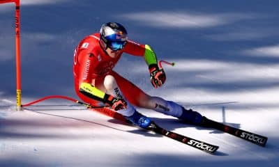 El suizo Marco Odermatt se impuso en la carrera Super G masculina de la Copa del Mundo de esquí alpino FIS en Kitzbuehel, Austria, el 23 de enero de 2026. (Suiza) EFE/EPA/ANNA SZILAGYI