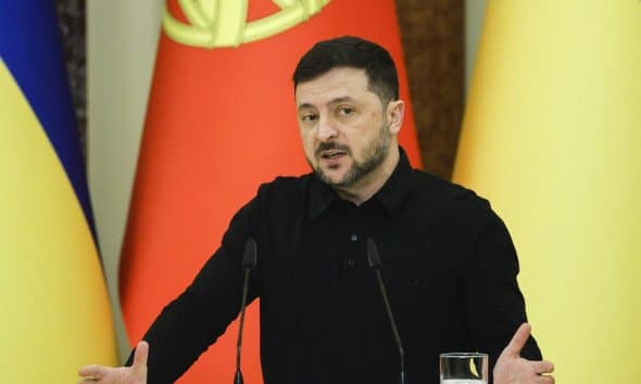 Imagen de archivo del presidente ucraniano, Volodímir Zelenski. EFE/EPA/SERGEY DOLZHENKO