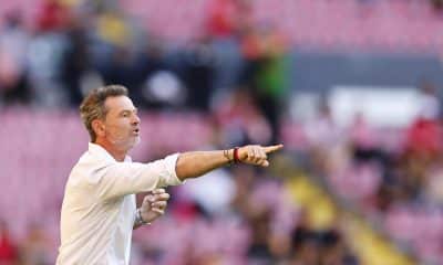 Diego Cocca entrenador de Atlas reacciona durante un partido de la Liga MX en Guadalajara (México). Imagen de archivo. EFE/Francisco Guasco