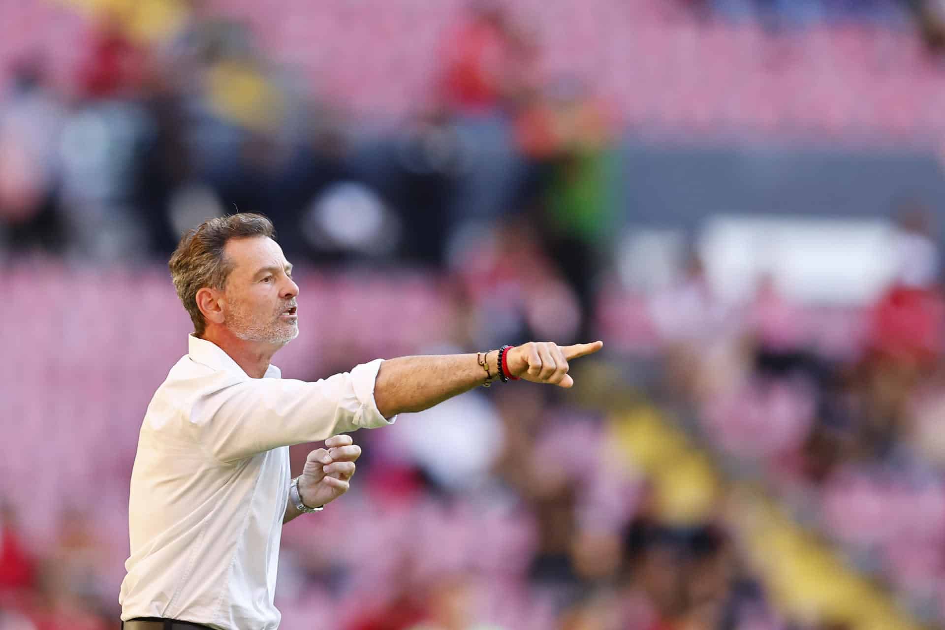 Diego Cocca entrenador de Atlas reacciona durante un partido de la Liga MX en Guadalajara (México). Imagen de archivo. EFE/Francisco Guasco