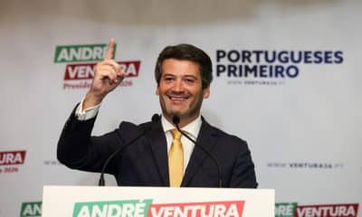 El dirigente de ultraderecha, André Ventura en Lisboa (Portugal). EFE/ Laia Mataix