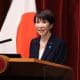 Fotografía de archivo, tomada el 19/01/2026, que muestra a la primera ministra de Japón, Takaichi Sanae, en una rueda de prensa en Tokio. EFE/EPA/RODRIGO REYES MARIN / POOL