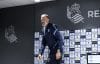 El entrenador de la Real Sociedad, Pellegrino Matarazzo, comparece ante los medios la víspera del partido contra el Atlético de Madrid que supone su debut oficial en el banquillo realista. EFE/Juan Herrero.
