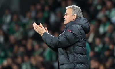 El entrenador del PSG, el español Luis Enrique Martínez, durante un partido disputado el pasado 20 de enero. EFE/ANTONIO COTRIM