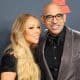 Mariah Carey (i) posa junto a Harvey Mason jr., presidente y director ejecutivo de la Academia de la Grabación, en la alfombra roja del homenaje Persona del Año de MusiCares 2026, este viernes en Los Ángeles, California, EE.UU. EFE/EPA/NINA PROMMER