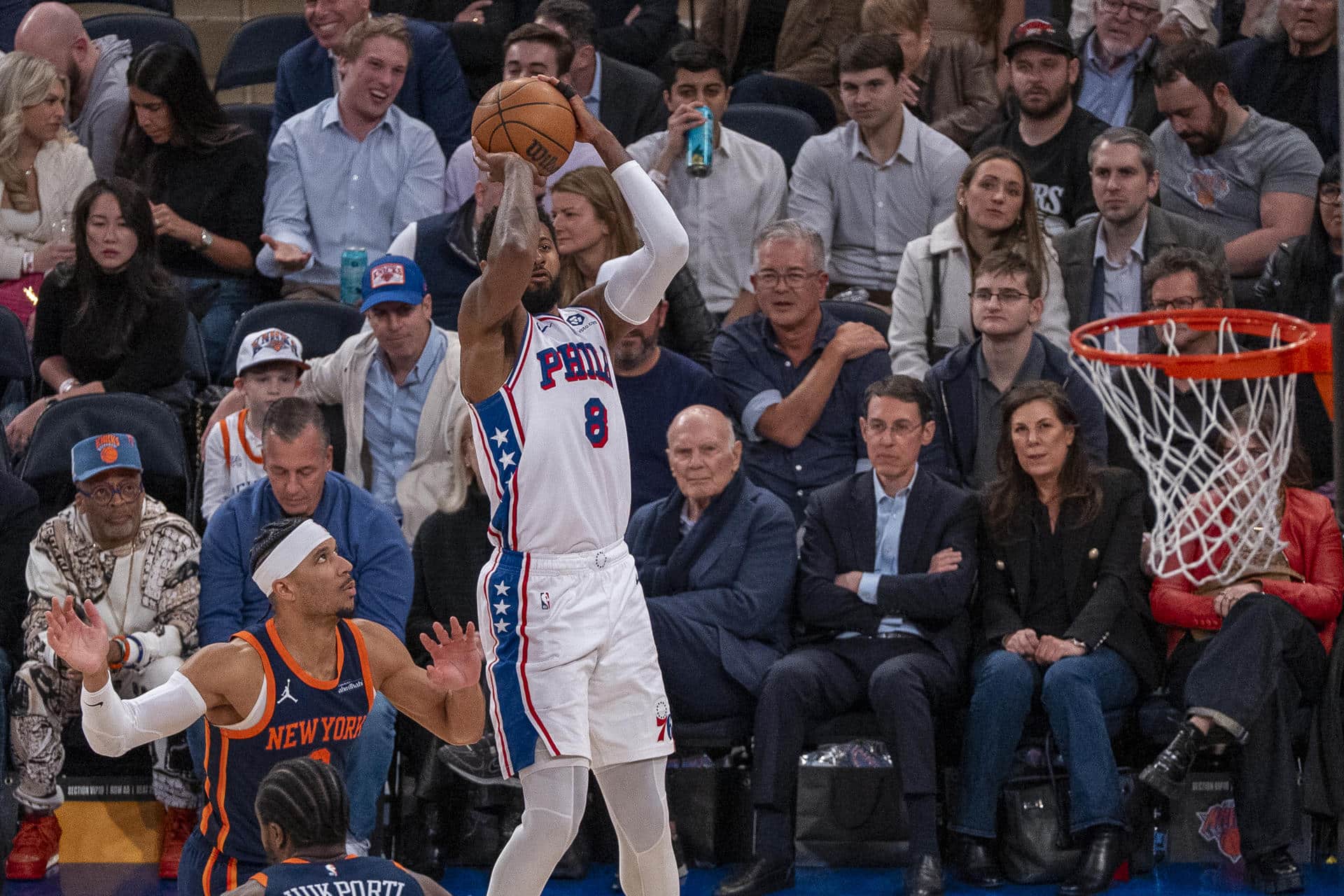 Foto de archivo del base de Philadelphia 76ers Paul George. EFE/ Angel Colmenares
