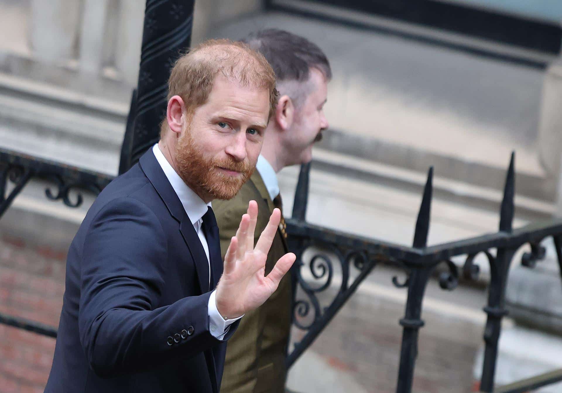 El príncipe Enrique, a su llegada al tribunal de Londres, este 19 de enero. EFE/EPA/NEIL HALL