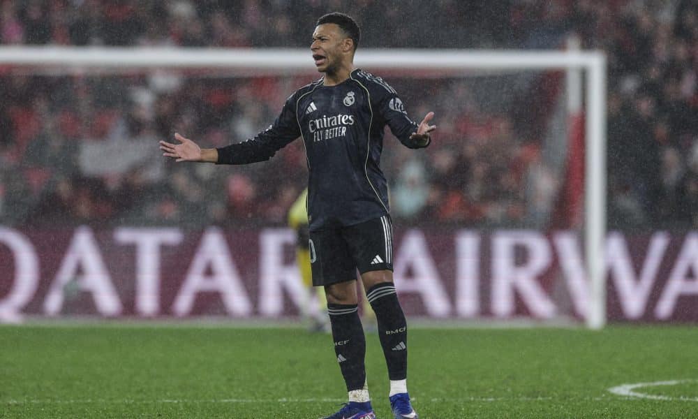 El jugador del- Real Madrid Kylian Mbappe en Lisboa, Portugal. EFE/EPA/MIGUEL A. LOPES