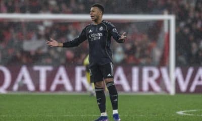 El jugador del- Real Madrid Kylian Mbappe en Lisboa, Portugal. EFE/EPA/MIGUEL A. LOPES