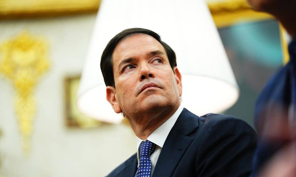 Imagen de archivo del secretario de Estado de EE.UU., Marco Rubio. EFE/EPA/AARON SCHWARTZ / POOL