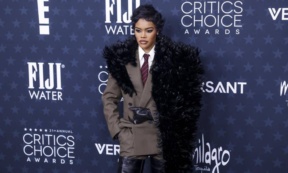 La actriz estadounidense Teyana Taylor. EFE/CHRIS TORRES