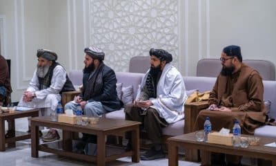 KABUL (Afghanistan), 25/01/2026.- A handout photo made available by the Taliban's Interior Ministry shows Afghanistan's delegation during the meeting between Afghanistan’s Acting Interior Minister Sirajuddin Haqqani and United Nations Under-Secretary-General for Political and Peacebuilding Affairs Rosemary DiCarlo (both not pictured) in Kabul, Afghanistan, 25 January 2026. Afghanistan’s Acting Interior Minister Sirajuddin Haqqani met with a visiting United Nations delegation led by Rosemary DiCarlo to discuss engagement between Afghanistan and the international community, cooperation on counter-narcotics efforts, economic stability, private sector restrictions, and humanitarian assistance. (Afganistán) EFE/EPA/TALIBAN INTERIOR MINISTRY HANDOUT HANDOUT EDITORIAL USE ONLY/NO SALES