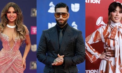Combo de fotografías de archivo que muestra a los artistas Thalía (i), Maluma (c), y Kany García. EFE/ Marlon Pacheco/ Cristobal Herrera-ulashkevich