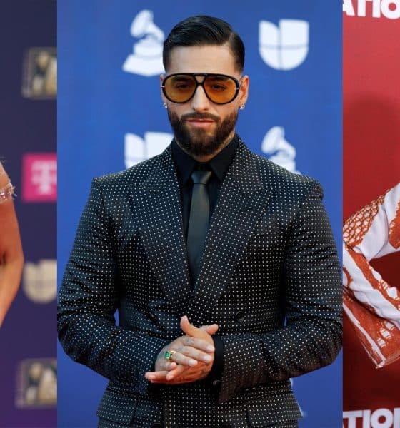 Combo de fotografías de archivo que muestra a los artistas Thalía (i), Maluma (c), y Kany García. EFE/ Marlon Pacheco/ Cristobal Herrera-ulashkevich