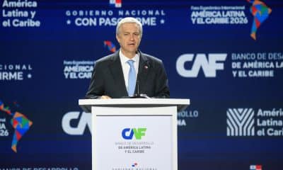 El presidente electo de Chile, José Antonio Kast, habla durante el Foro Económico Internacional América Latina y el Caribe 2026 este miércoles, en Ciudad de Panamá (Panamá). EFE/ Bienvenido Velasco