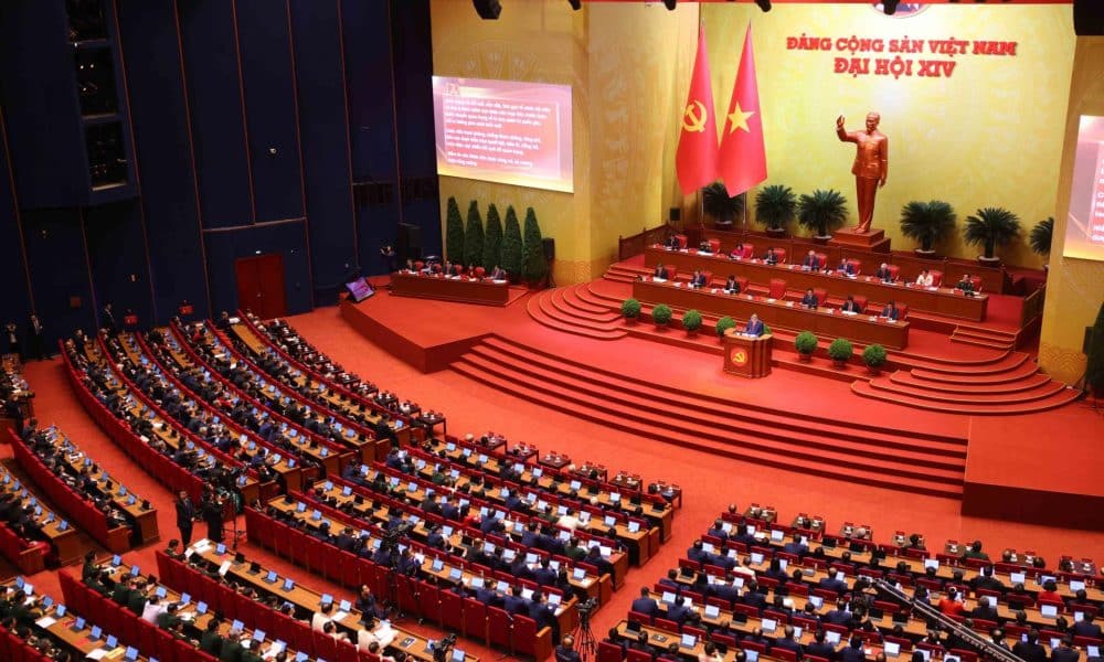 El Congreso Nacional del Partido Comunista de Vietnam que se celebra en Hanoi.
 EFE/EPA/VIETNAM NEWS AGENCY / HANDOUT HANDOUT EDITORIAL USE ONLY/NO SALES