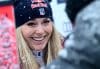 La estadounidense Lindsey Vonn sonríe tras imponerse en el descenso de Zauchensee (Austria). EFE/EPA/CHRISTIAN BRUNA
