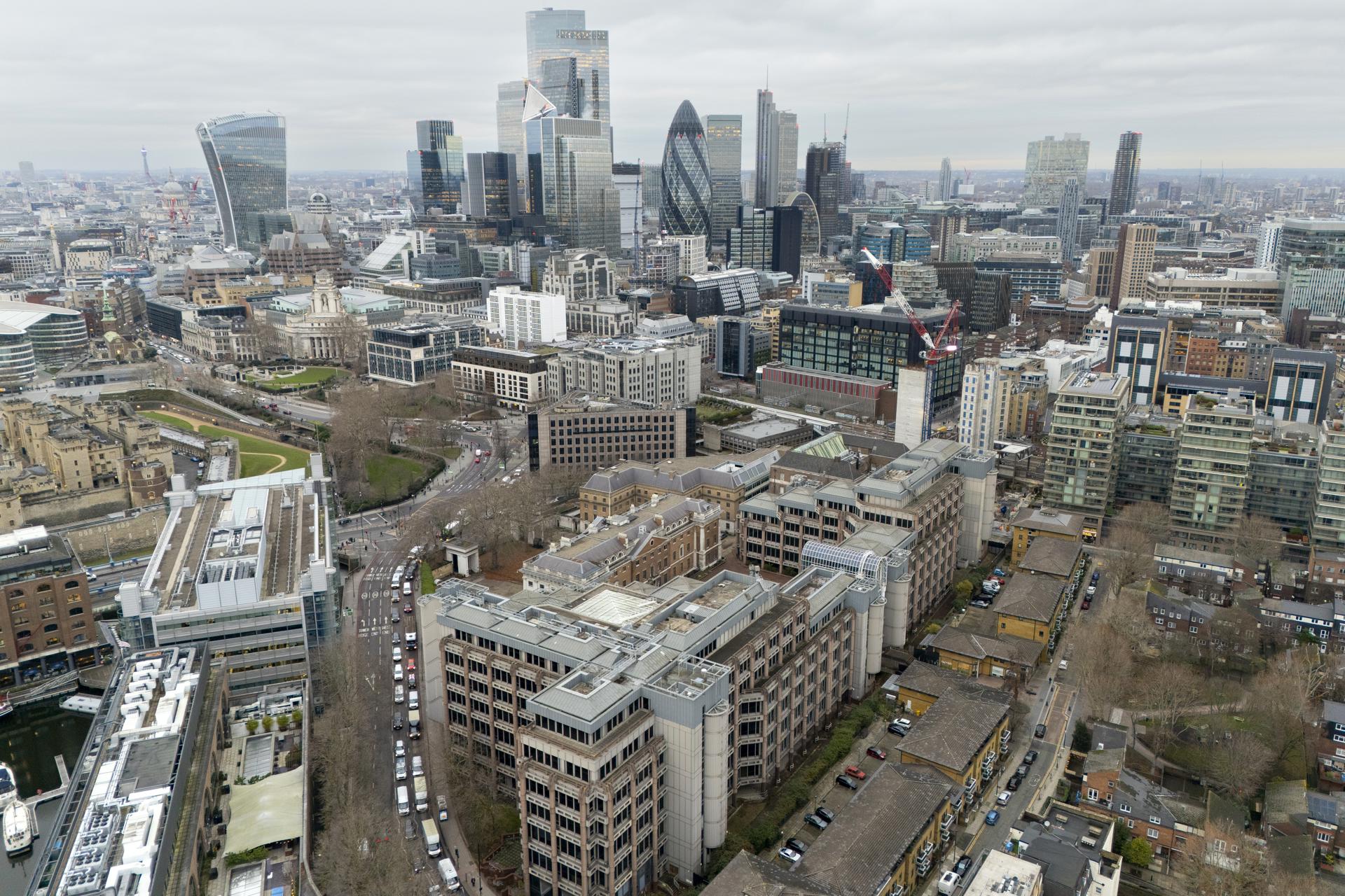Zona de Londres en la que está proyectada la nueva embajada china en el Reino Unido. EFE/EPA/TOLGA AKMEN