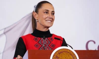 Fotografía cedida por la Presidencia de México, de su mandataria Claudia Sheinbaum durante una conferencia de prensa este jueves en el Palacio Nacional de la ciudad de México (México). EFE/ Presidencia de México / SOLO USO EDITORIAL/NO VENTAS/SOLO DISPONIBLE PARA ILUSTRAR LA NOTICIA QUE ACOMPAÑA (CRÉDITO OBLIGATORIO)