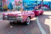 Fotografía cedida por Dezerland Park que muestra un vehículo Cadillac de color rosado en forma de guitarra, del cantante de rock Elvis Presley, exhibido este jueves en el Dezerland Park, el Museo del Auto de Orlando, en Florida (EE.UU.). EFE/ Dezerland Park /SOLO USO EDITORIAL/NO VENTAS/SOLO DISPONIBLE PARA ILUSTRAR LA NOTICIA QUE ACOMPAÑA (CRÉDITO OBLIGATORIO)
