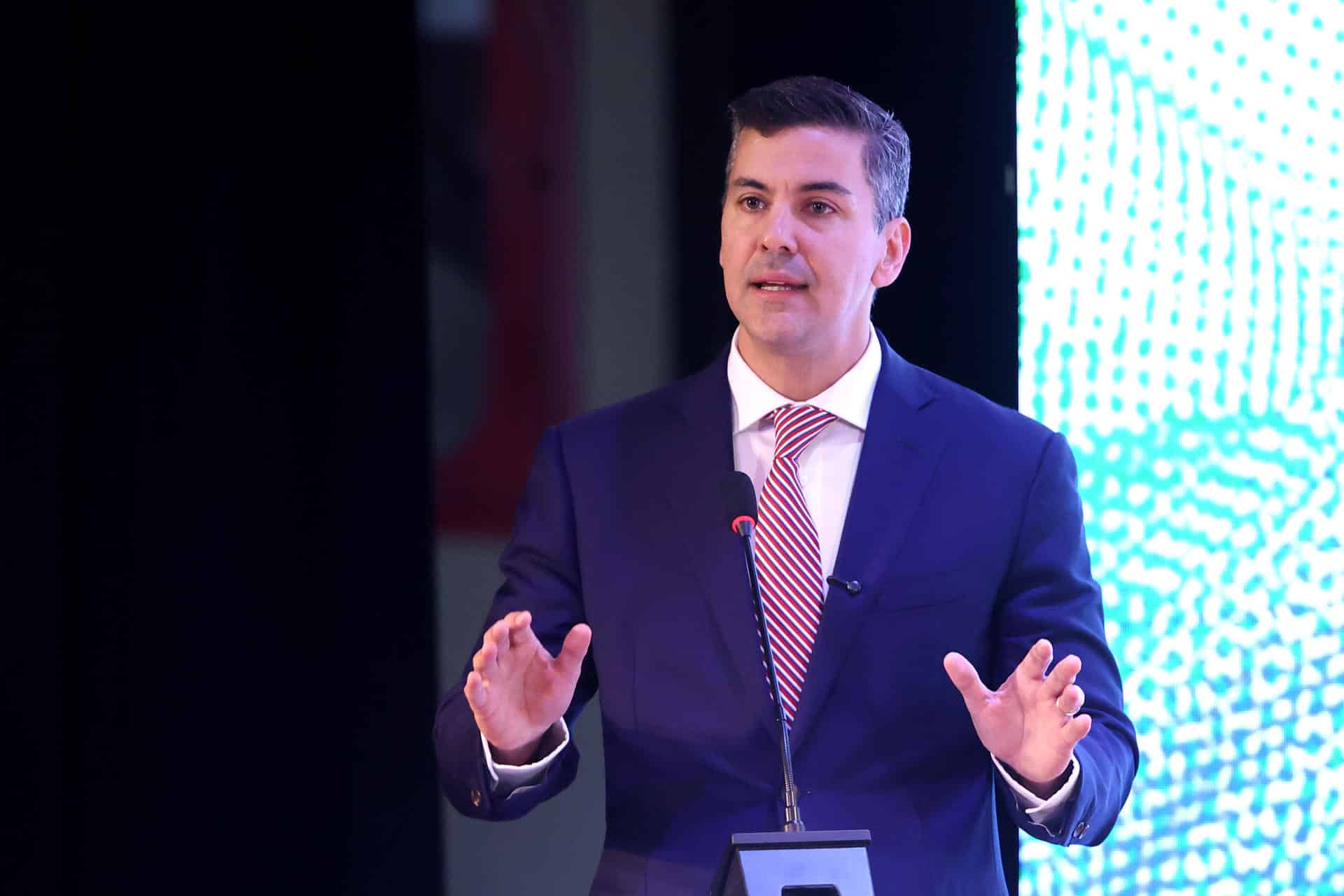 El presidente de Paraguay, Santiago Peña, en una foto de archivo. EFE/ Juan Pablo Pino